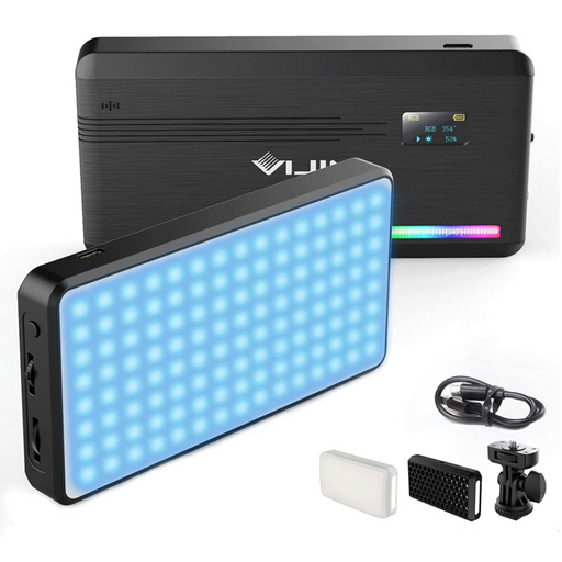 Ulanzi VL196 - Lampe LED RGB multicolore rechargeable pour vidéo