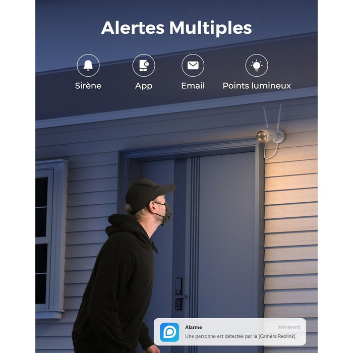 Reolink CX410W - Caméra extérieure Wifi 4MP vision nocturne en couleur