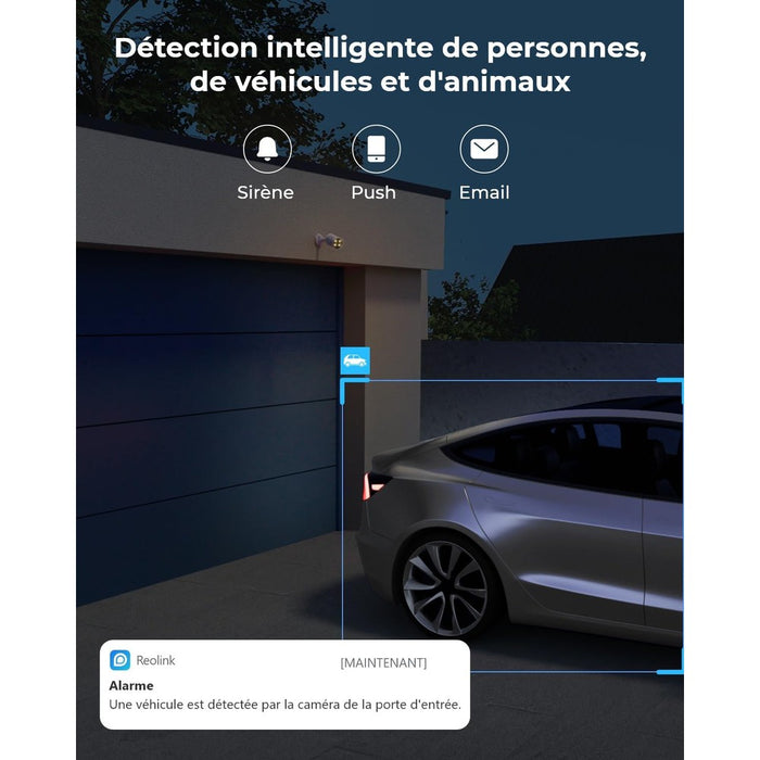 Reolink CX410 - Caméra extérieure POE 4MP vision nocturne en couleur