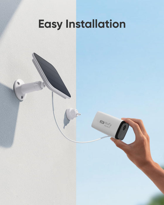 Eufy C210 - Caméra solaire 2K, carte SD Kingston 32Go inclus