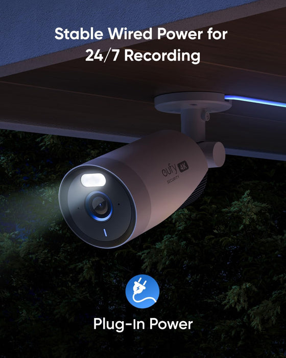 Eufy E330 Pro - Caméra Wifi 4K, Reconnaissance faciale, HomeBase 3 requis