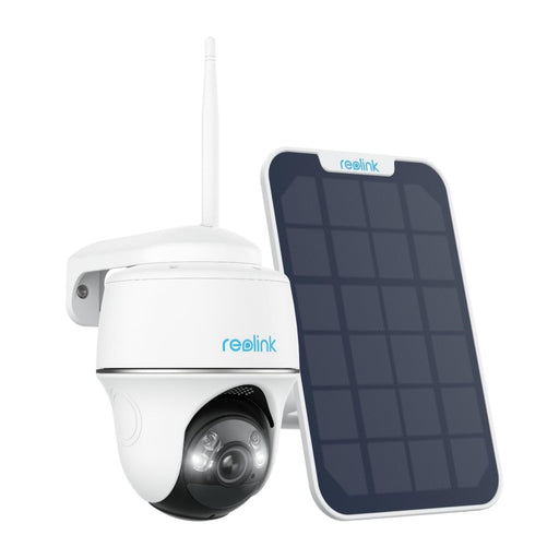 Reolink Argus PT 2024 - Caméra solaire Wifi 5MP 360° avec carte SD Kingston 32Go inclus - Détection intelligente - Projecteur LED